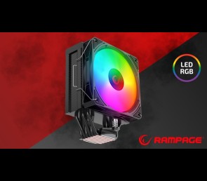 Rampage Octagon C70 Chłodzenie procesora 120mm ARGB LCD wydajne czarne
