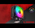 Rampage Octagon C70 Chłodzenie procesora 120mm ARGB LCD wydajne czarne