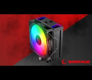 Rampage Octagon C70 Chłodzenie procesora 120mm ARGB LCD wydajne czarne