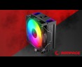 Rampage Octagon C70 Chłodzenie procesora 120mm ARGB LCD wydajne czarne