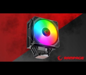 Rampage Octagon C70 Chłodzenie procesora 120mm ARGB LCD wydajne czarne