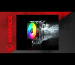 Rampage Octagon C70 Chłodzenie procesora 120mm ARGB LCD wydajne czarne