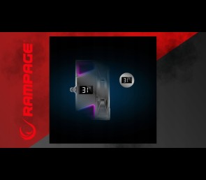 Rampage Octagon C70 Chłodzenie procesora 120mm ARGB LCD wydajne czarne